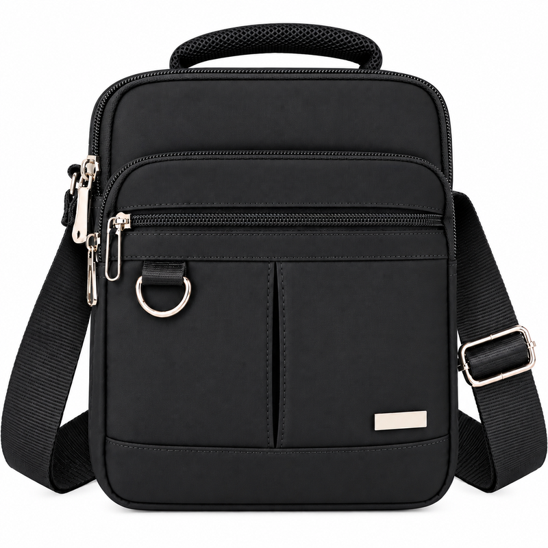 (image for) 2453 Black Twin Top Zip X-Body Bag W-2 Front Zips (New)
